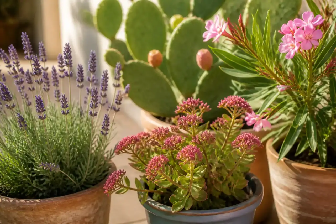 Terrasse ensoleillée : 5 plantes robustes pour résister à la chaleur