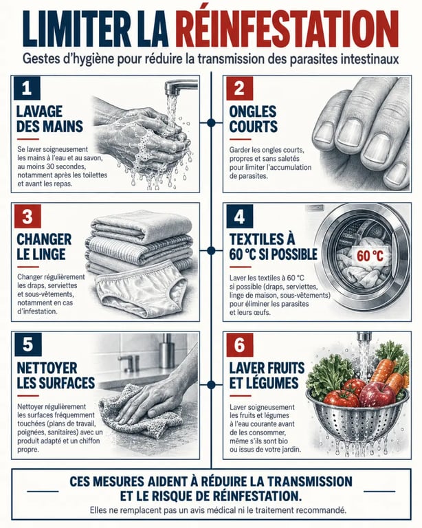 Gestes d’hygiène associés à l’antiparasitaire naturel pour limiter la réinfestation