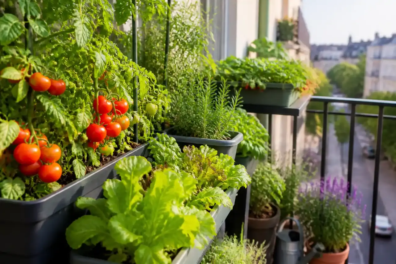 Potager en balcon : le guide pour récolter plus avec de magnifiques légumes de saison et un paillage naturel