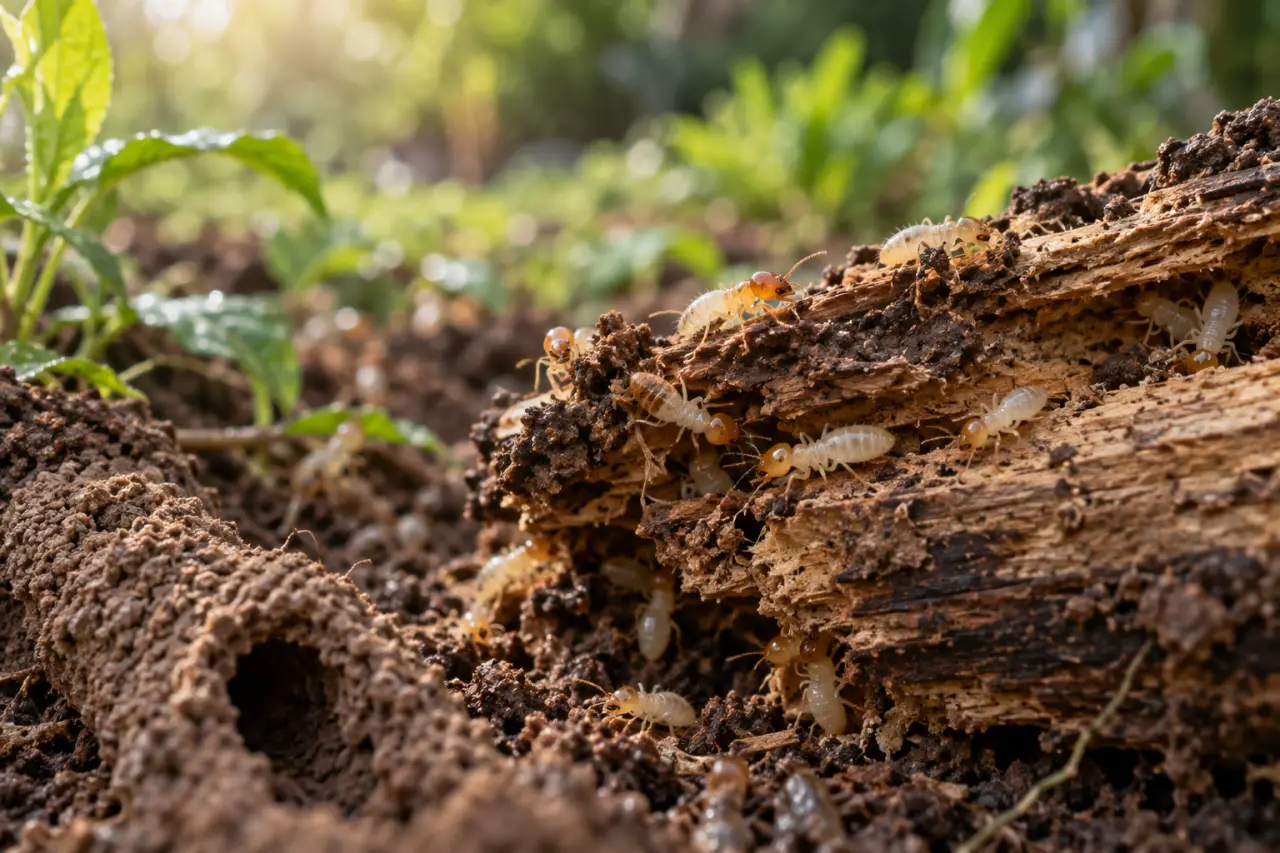 Termites dans le jardin, mais pas dans la maison : faut-il agir avant leur progression ?