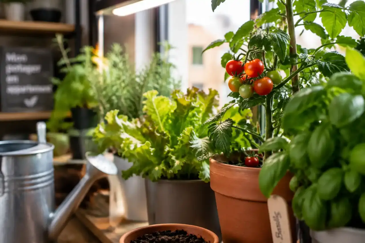Un potager en appartement fonctionne, à condition de maîtriser lumière, pots et arrosage